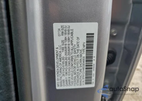 2025 Honda Pilot Exl z USA, uszkodzony, nr VIN 5FNYG1H45SB046830